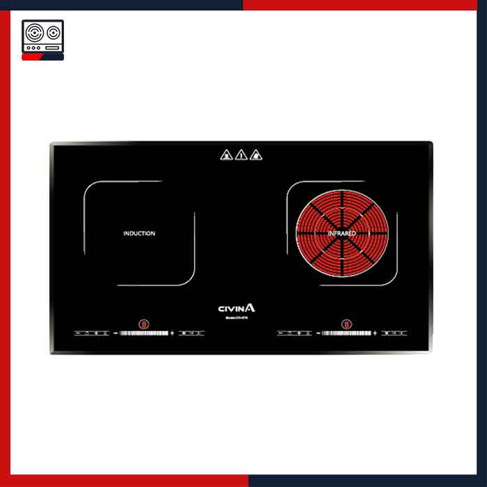 Bếp đôi điện từ hồng ngoại Civin CV-676