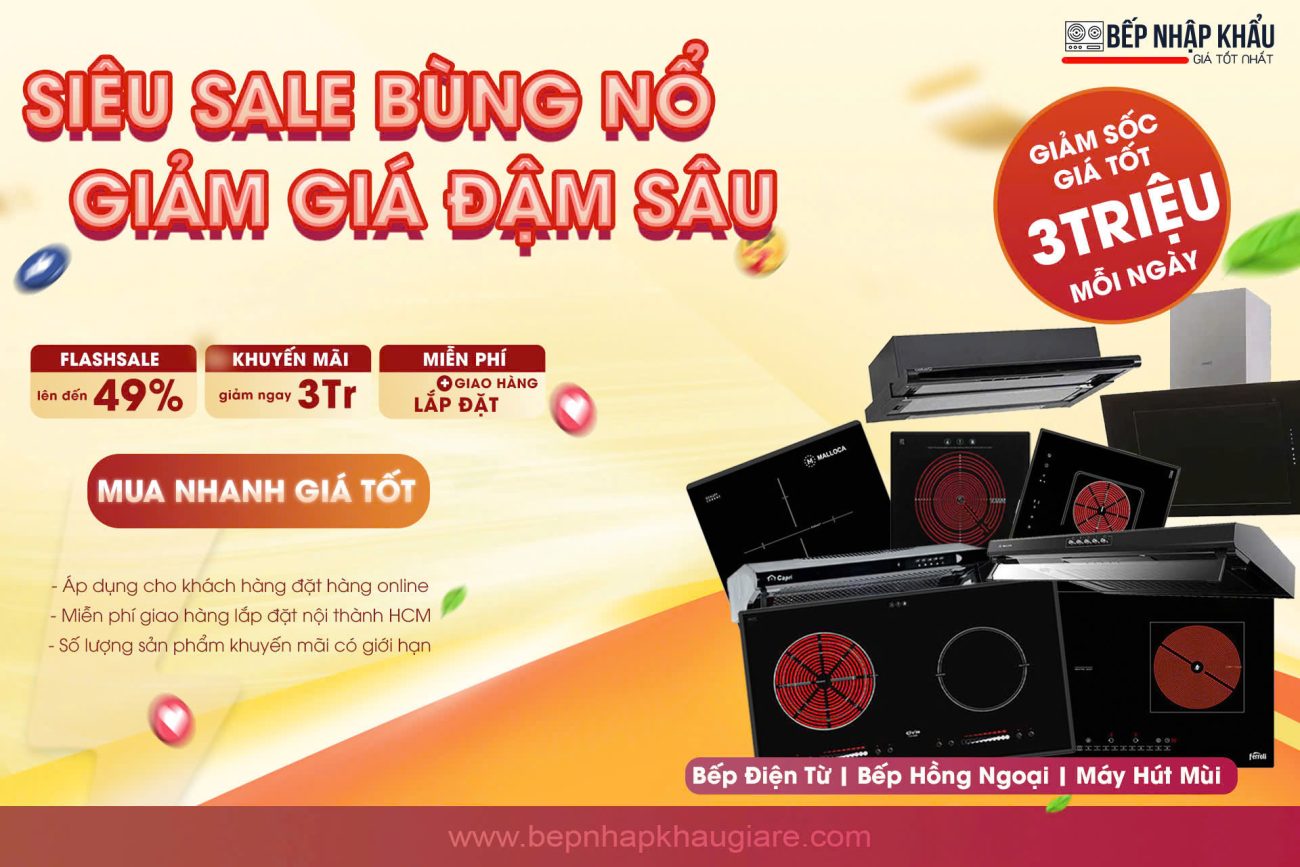 Siêu sale đậm sâu bếp nhập khẩu giá rẻ TPHCM