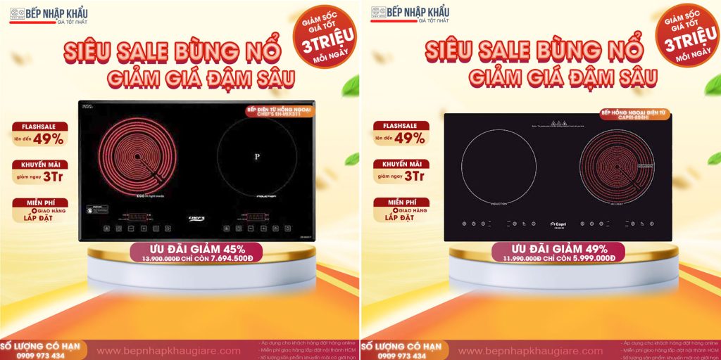 Bếp điện từ hồng ngoại nhập khẩu giá rẻ