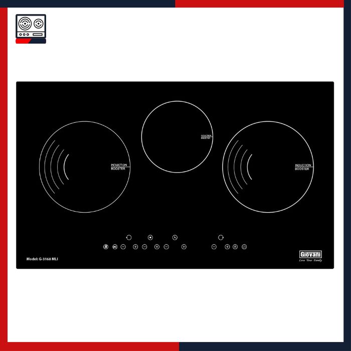 Bếp ba từ Giovani G-3168 MLI bep nhap khau gia tot, Giovani bếp, Giovani bếp từ