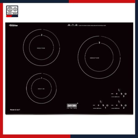 Bếp từ 3 vùng nấu Giovani G-322T bep nhap khau gia tot, Giovani bếp, Giovani bếp từ