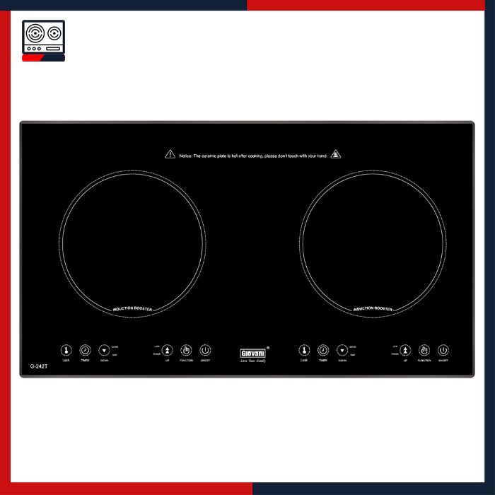 Bếp từ đôi Giovani G-242 T bep nhap khau gia tot, Giovani bếp, Giovani bếp từ