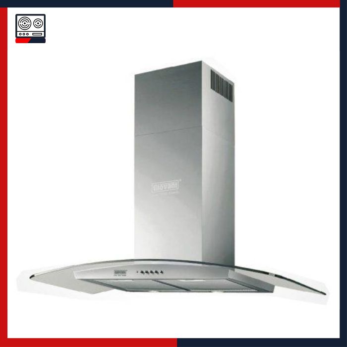 Máy hút mùi Giovani GH-90 Cristal bep nhap khau gia tot, máy hút mùi Giovani, Giovani máy hút mùi