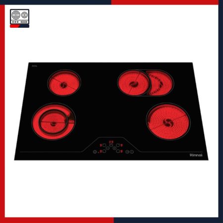 Bếp âm hồng ngoại 4 vùng nấu Rinnai RB-7104E-CB bep nhap khau gia tot, bếp hồng ngoại đa vùng nấu, bếp hồng ngoại 4 bếp