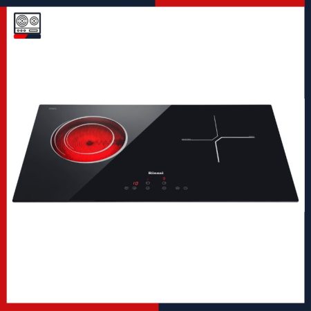Bếp kết hợp (từ và hồng ngoại) 2 cooking zones Rinnai RB-7022HE-CB bep nhap khau gia tot, Rinnai bếp từ