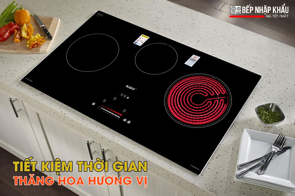 Bếp điện từ kết hợp 3 vùng nấu KF-IC5801SB