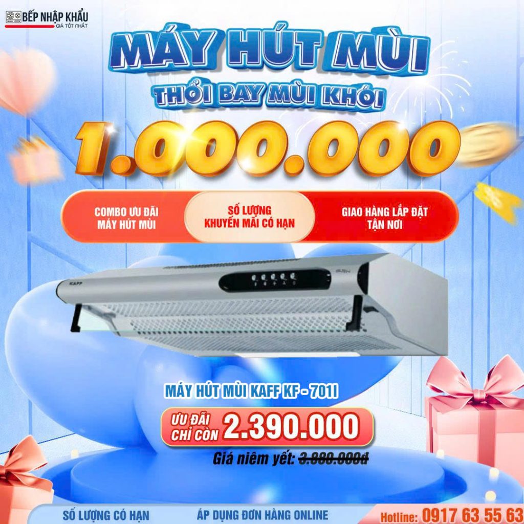 Máy hút mùi âm tủ Kaff KF 701I