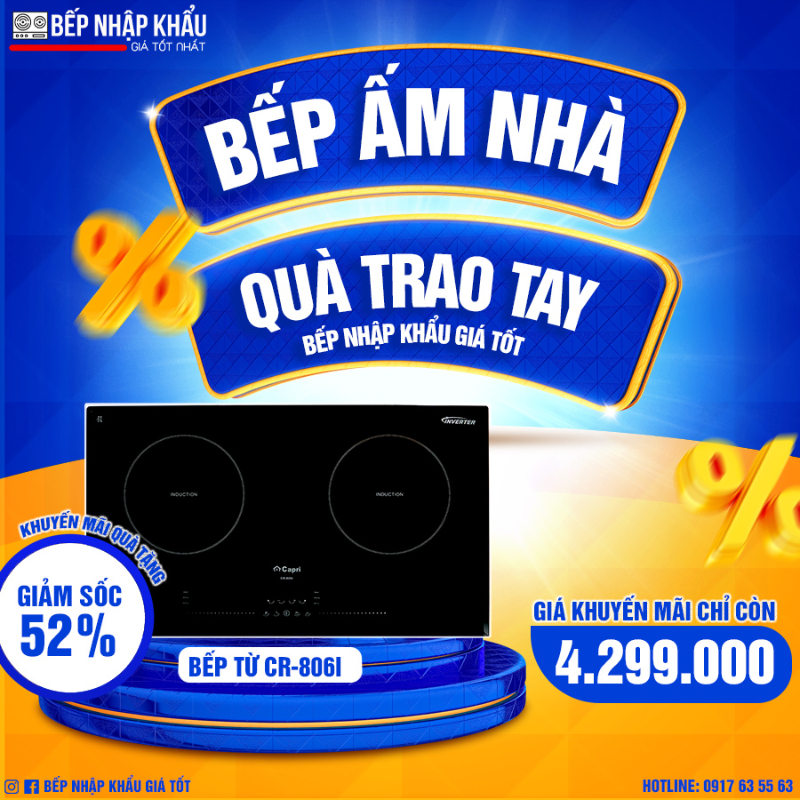 Bếp điện từ đôi CR-801I