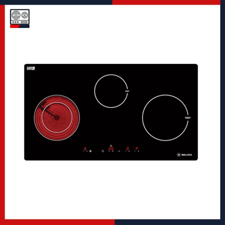 Bếp điện từ hồng ngoại 3 vùng nấu Malloca MH-03IRB