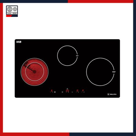 Bếp điện từ hồng ngoại 3 vùng nấu Malloca MH-03IRB LB