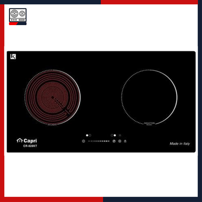 Bếp từ - hồng ngoại đôi Capri CR-828KT