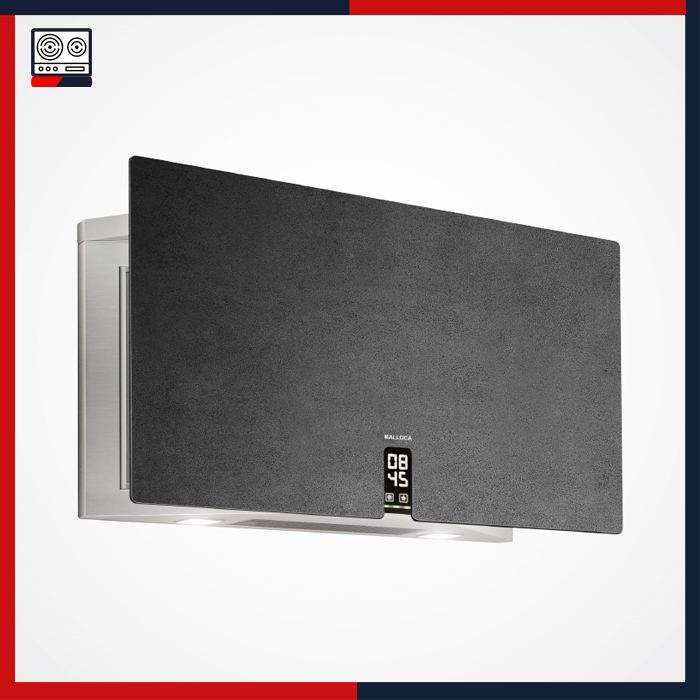 Máy hút mùi đảo Malloca áp tường TIME K-15 NERO