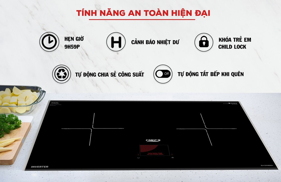 Bếp từ Chef’s EH-DIH890N mạnh mẽ – bền bỉ – tiết kiệm điện
