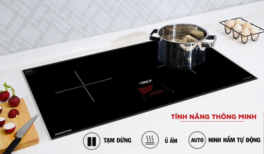 Bếp từ Chef’s EH-DIH890N sử dụng mặt kính Schott Ceran nhập khẩu từ Đức