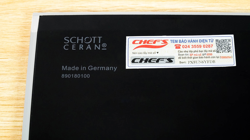 Bếp đôi EH-DIH890N sử dụng mặt kính Schott Ceran