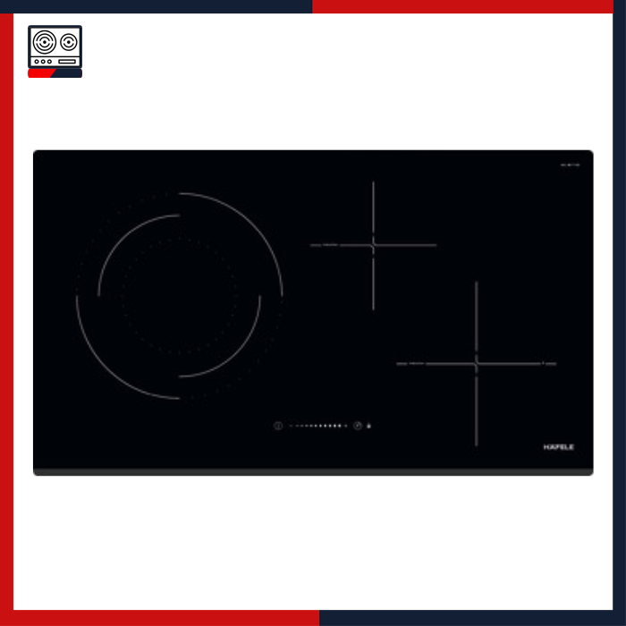 Bếp từ kết hợp điện, 1 vùng tỏa nhiệt và 2 vùng nấu từ, điều khiển cảm ứng trượt, 77 cm HC-M773D